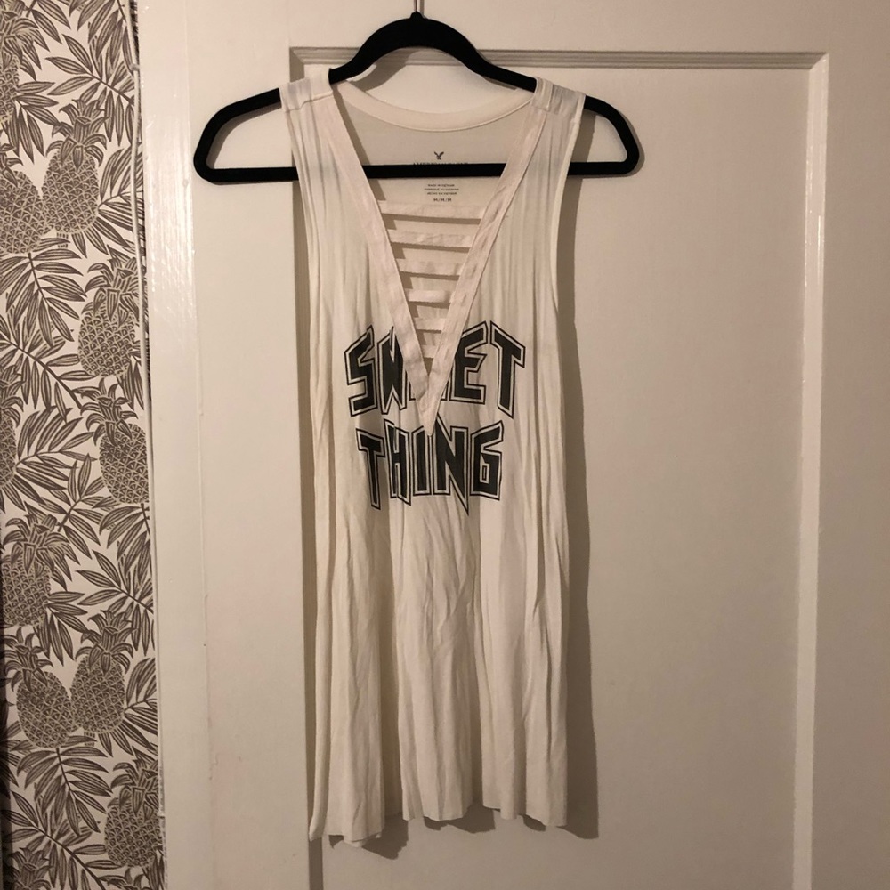 American Eagle “sweet thing” deep V tank.